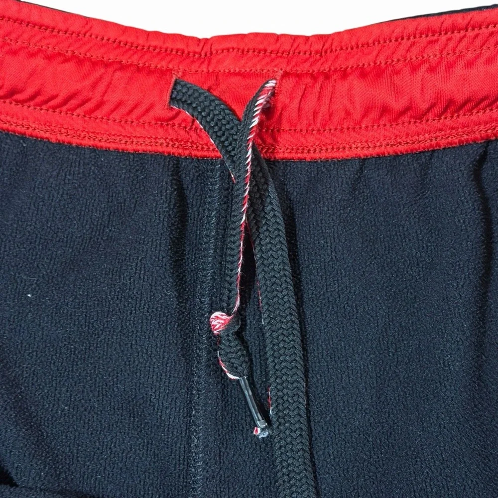 Adidas Essentials 3-Stripes Tricot Track Pants Black / Red Stripes Men's Size XL - Picture 8 of 10